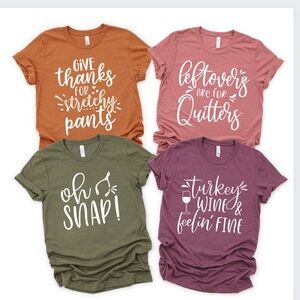 Funny Family Thanksgiving Short Sleeve Tee Shirt S-3X